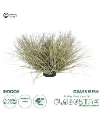 GloboStar® Artificial Garden GRASS BUSH PLANT 21167 Τεχνητό Διακοσμητικό Φυτό Θάμνος Grass Π50cm Y30cm